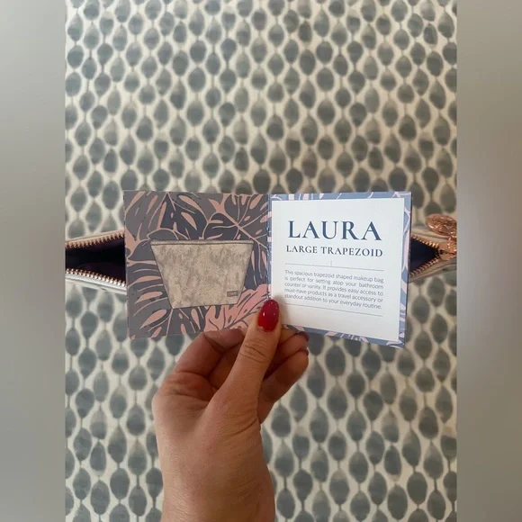 Stephanie Johnson Carrara Laura Large Trapezoid Cosmetic Bag - Picture 10 of 12